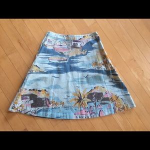 Boden vintage style cotton circle skirt